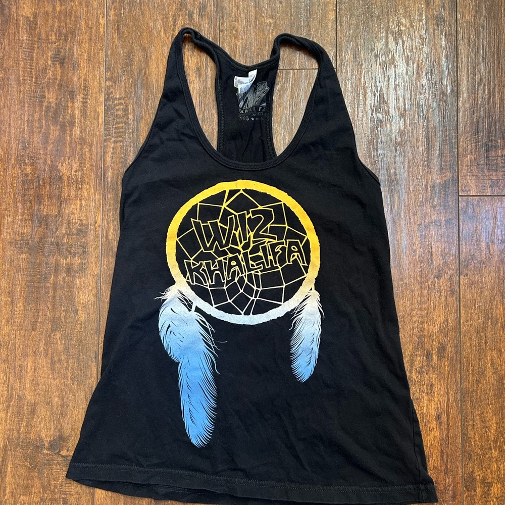 Black Graphic Wiz Khalifa Tank Top
